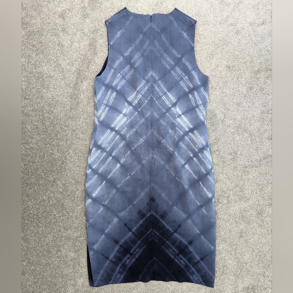 ANNE Klein abstract print sleeveless silk dress size 8 - Picture 2 of 13